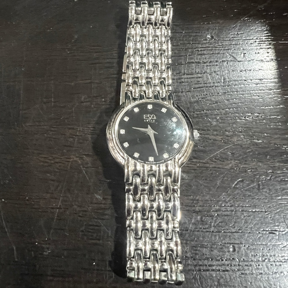 Ladies ESQ Movado Stainless Steel Watch